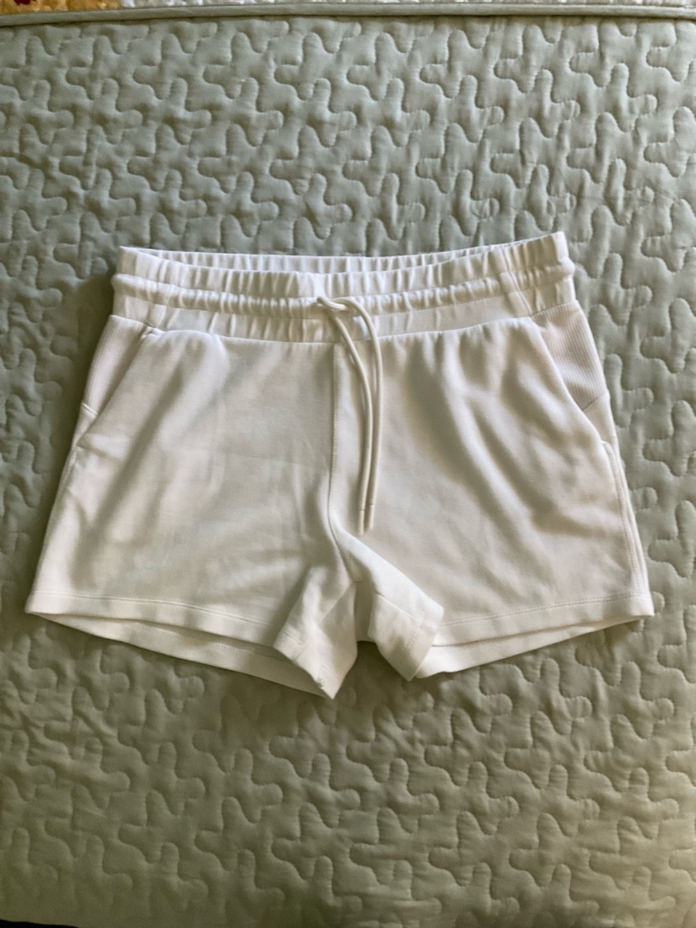 Danskin Women’s White Drawstring Athletic Shorts